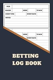 Betting Log Book: Sports Betting Notebook | Sports Betting Gifts | Football, Tennis, Soccer, Basketball, Horse Betting Boo…